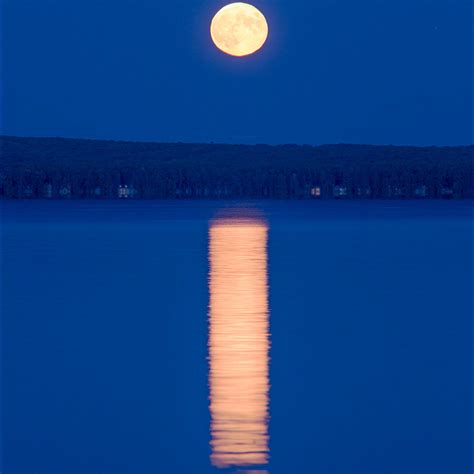 Moonrise Over Higgins Lake
