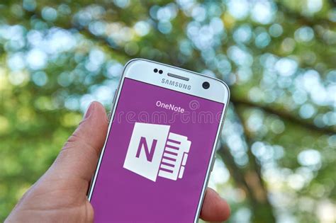 Microsoft Office Onenote App Editorial Stock Photo Image Of Mobile
