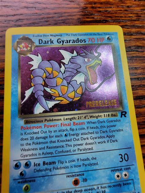 Dark Gyarados 882 Holo Team Rocket Prerelease Promo Pokemon Card Lp