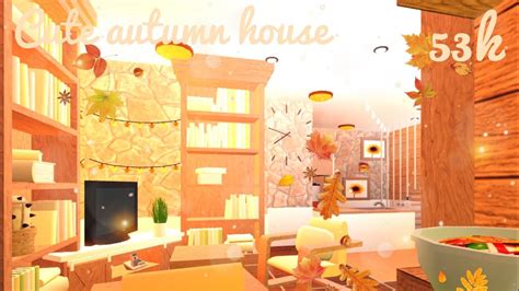 Roblox Bloxburg 53k Cute Autumn House Halloween Update Youtube