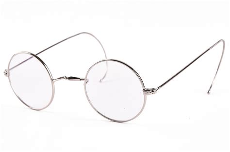 Agstum Retro Small Round Optical Rare Wire Rim Eyeglasses Frame 39mm Silver 39mm