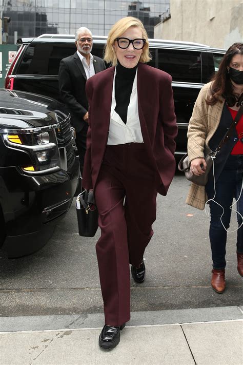 cate blanchett is sharply suited in chunky loafers in nyc footwear news sportsbrave
