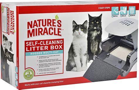 Natures Miracle Hooded Multi Cat Self Cleaning Litter Box Nma900
