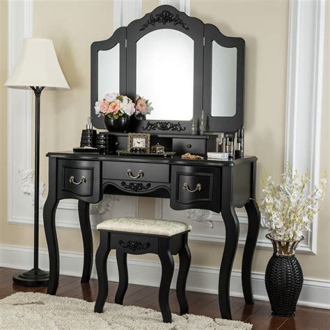 Twing vanity set with lighted mirror vanity beauty station 7. Fineboard Vanity Set Beauty Station Makeup Table and ...
