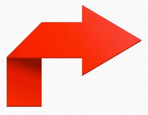 Hd Red Turn Right Arrow Sign Icon Symbol Png Citypng