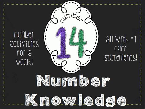 Number Knowledge Number 14 No Prep With Images Word Sorts