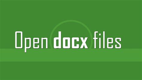 How To Open Docx Files Online Youtube