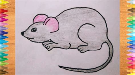 How To Draw Rat For Kids How To Draw Rat In Easy Way How To Draw