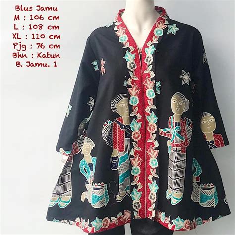 Beranda » batik solo blouse » blouse batik solo model plum debora asimetris a04. Model Baju Batik Atasan Wanita Motif Mbok Jamu | Batik ...