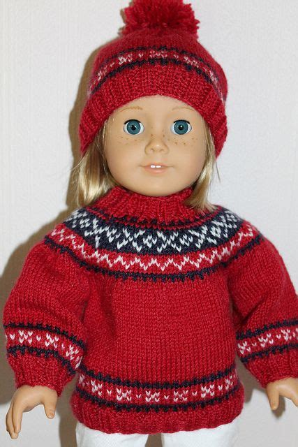 Nordic Sweater With Hat Pattern By Astrid Aesoey Knitting Dolls