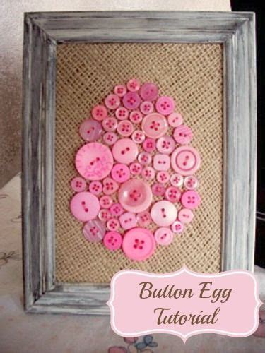 Button Crafts Easter Button Crafts Button Egg Tutorial Button