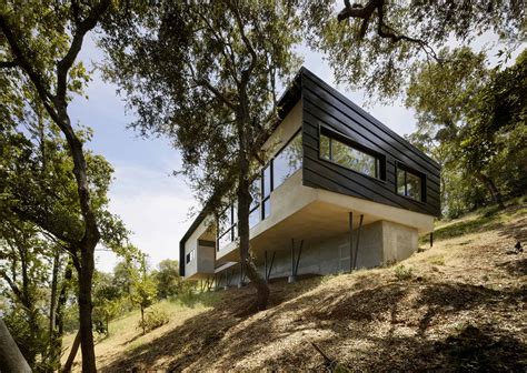 Gorgeous House For Mobility Impaired Cantilevers Over Steep Slope