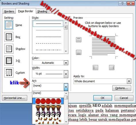 Cara Memberikan Bingkai Gambar Pada Lembar Kerja Microsoft Office Word