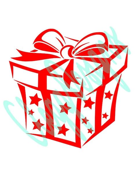 Christmas Shirt SVG Christmas Gift Box Svg Instant Download | Etsy