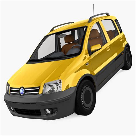 3d Realistic Fiat Panda Model