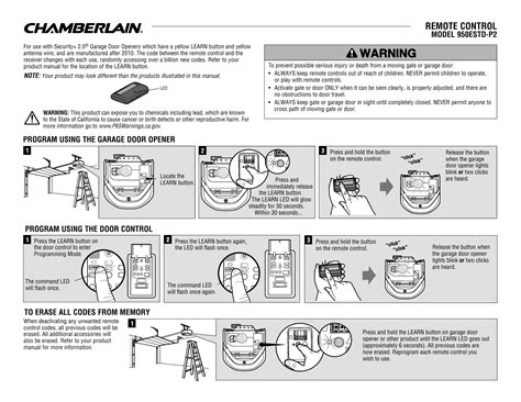 How To Program A Chamberlain Garage Door Opener Home Interior Design