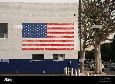 Faded American Flag Stock Photo Alamy