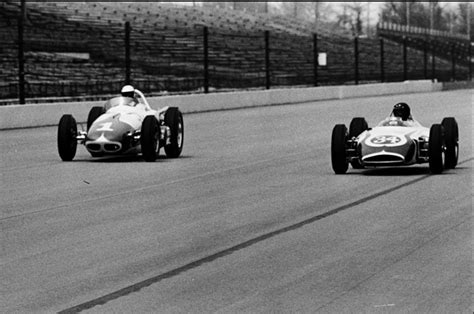 1962 Indianapolis Motor Speedway Aj Foyt And Rookie Dan Gurney Indy