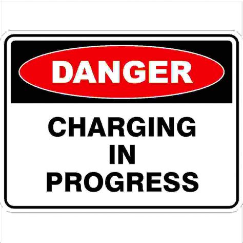 Charging In Progress Discount Safety Signs New Zealand