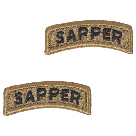 Army Sapper Ocp Embroidered Tab Vanguard Industries