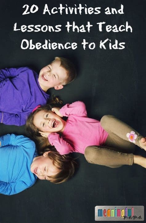 20 Activities And Lessons That Teach Obedience To Kids