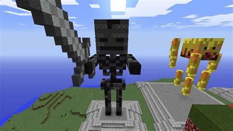 Mob Statue Wither Skeleton Minecraft Project