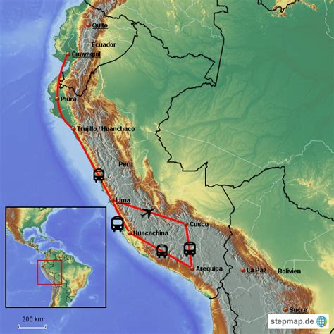 Stepmap Peru Landkarte Für Deutschland