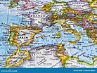 Mappa Dell'Europa Meridionale Fotografia Stock - Immagine di nordico ...