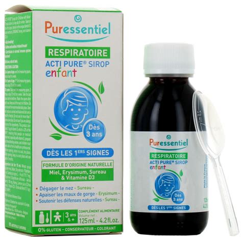 Puressentiel Acti Pure Sirop Enfant Confort Respiratoire D S Ans