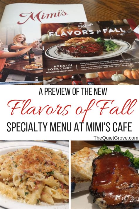 A Preview Of The New Flavors Of Fall Specialty Menu At Mimis Cafe 1