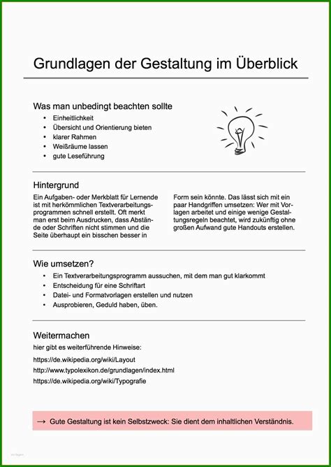 Hier ist die beste und kürzeste anleitung für ein handout mit vorlage zum downloaden und ausdrucken Handout Studium Muster - Kostenlose Vorlagen zum Download ...