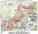 Yosemite Falls; Yosemite NP, CA Topo Map, Profile and Trail Overlay Files