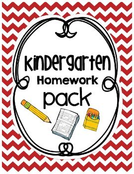 It includes 52 weeks worth of homework. Kindergarten Homework Pack by Elysia Faulkner | Teachers Pay Teachers