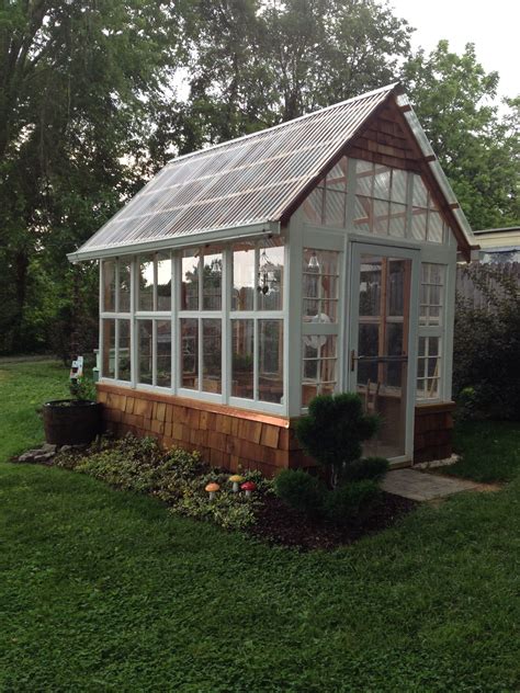 This Is A 7x12 Greenhouse I Made Out Of Old Windows From My Home I