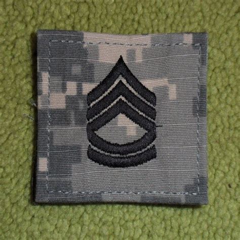 Sergeant First Class Us Army Acu Velcro Rank Reforger Military Store