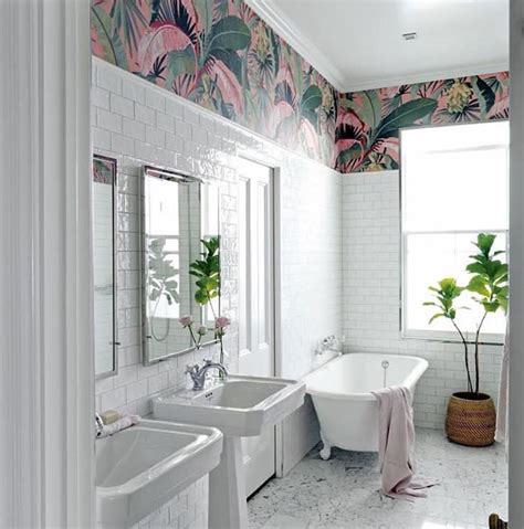 Make Your Bathroom Pop With Wallpaper