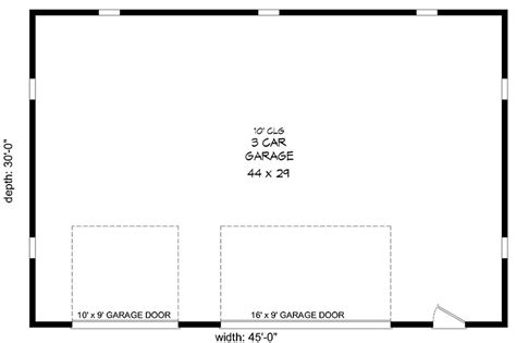 3 Car Garage With Hip Roof 68586vr Architectural Designs House Plans