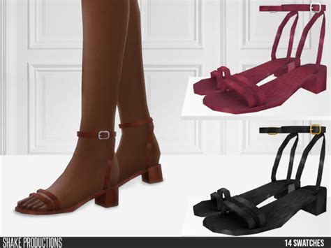 700 Leather Sandals By Shakeproductions At Tsr Sims 4 Updates