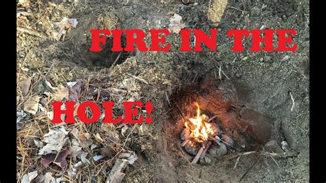 How to make a backyard firepit? FIRE IN THE HOLE! Digging a Dakota Fire Hole! Survival ...