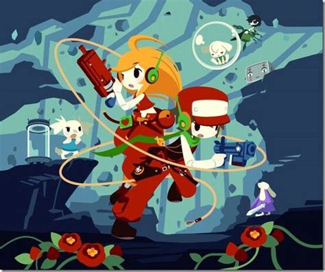 Cave Story Curly And Quote Video Game Movies All Video Games Video Game Art Metroid Samus Cave