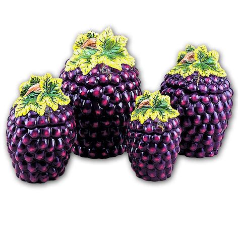 We did not find results for: Grape Ceramic 4 piece Canister Set - #6048G | Grape decor, Grape kitchen decor, Canister sets