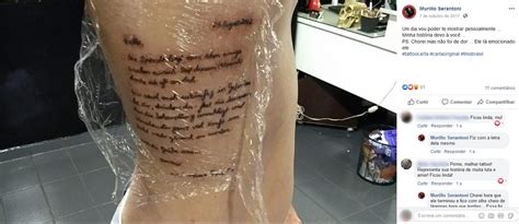 Jovem Tatua Carta Que Recebeu De Doadora De Medula óssea Da Alemanha Minha História Devo A