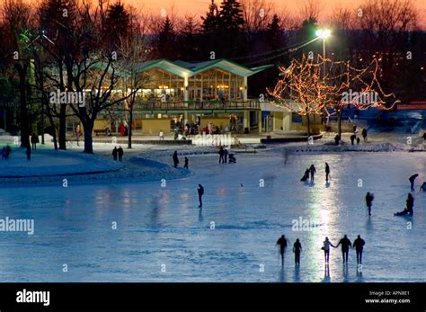 Beaver Lake Mount Royal Park Montreal Quebec Canada Stock Photo Alamy