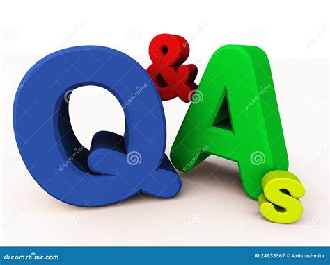 Qandas Or Question And Answers Stock Illustration Illustration Of