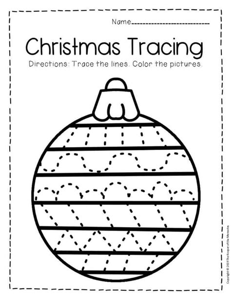 Christmas number worksheet look at the pictures underneath their matching number. Free Printable Tracing Christmas Preschool Worksheets 1 ...