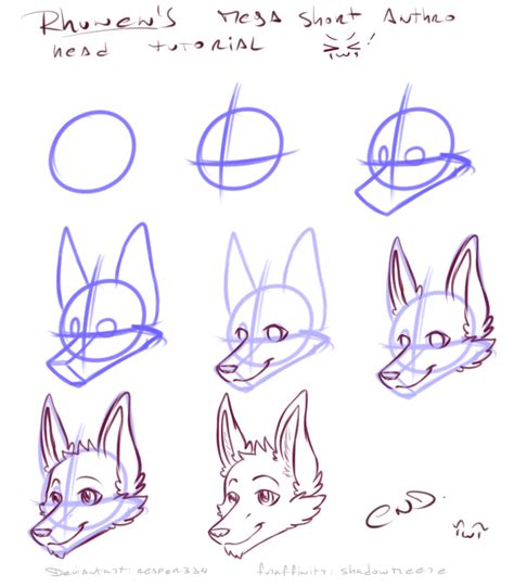How To Draw Furry Heads
