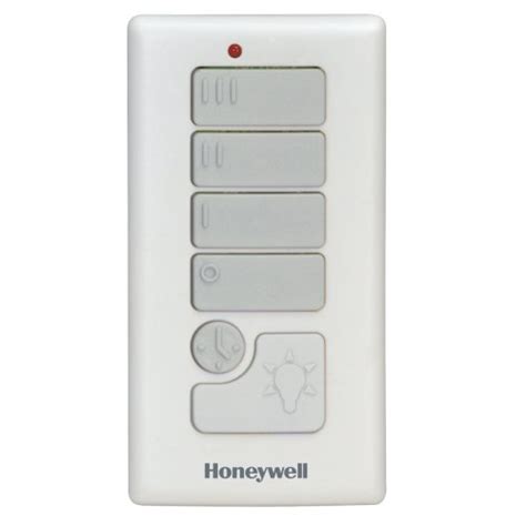 Highlighted by a low profile design. Honeywell Handheld Ceiling Fan Remote with Magnetic Wall ...