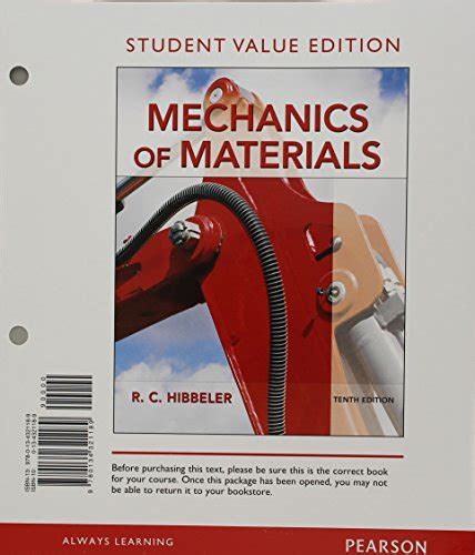 Mechanics Of Materials Student Value Edition Plus Mastering Engineering