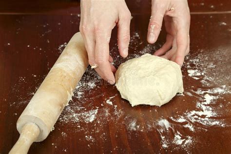 Kneading Stock Photo Image Of Hands Dough Kitchen 35840330