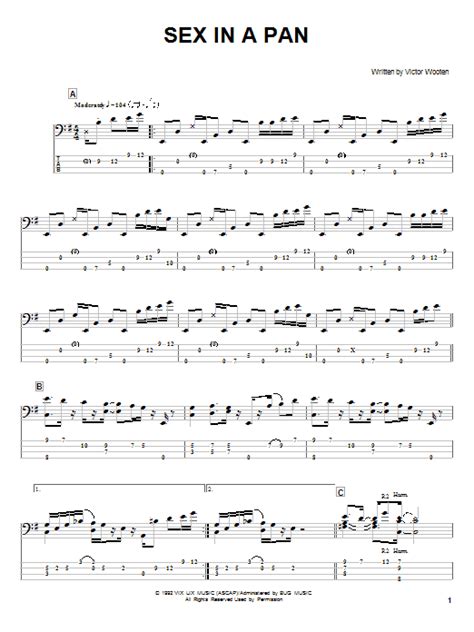Sex In A Pan By Victor Wooten Bass Tab Guitar Instructor Free
